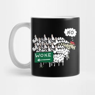 Anti Woke Sheep Mug